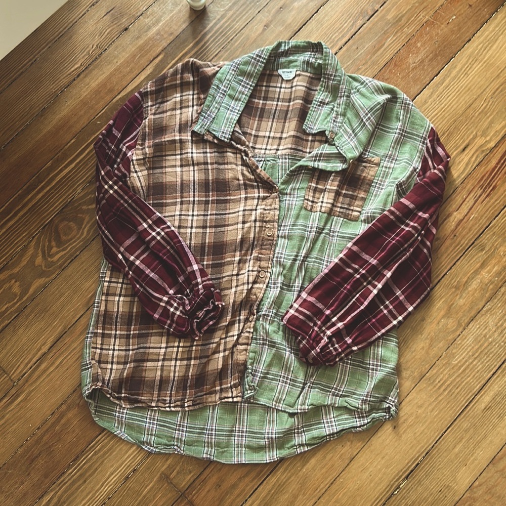 multi colored flannel